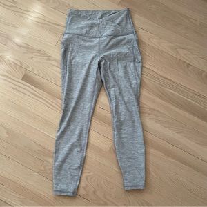 Heathered gray 7/8 leggings S